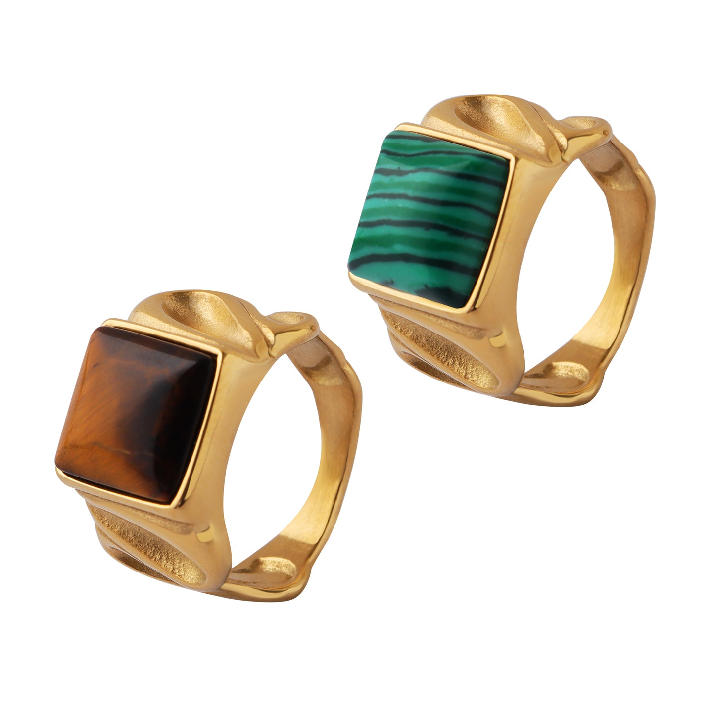 Ring mit Tigerauge-Stein