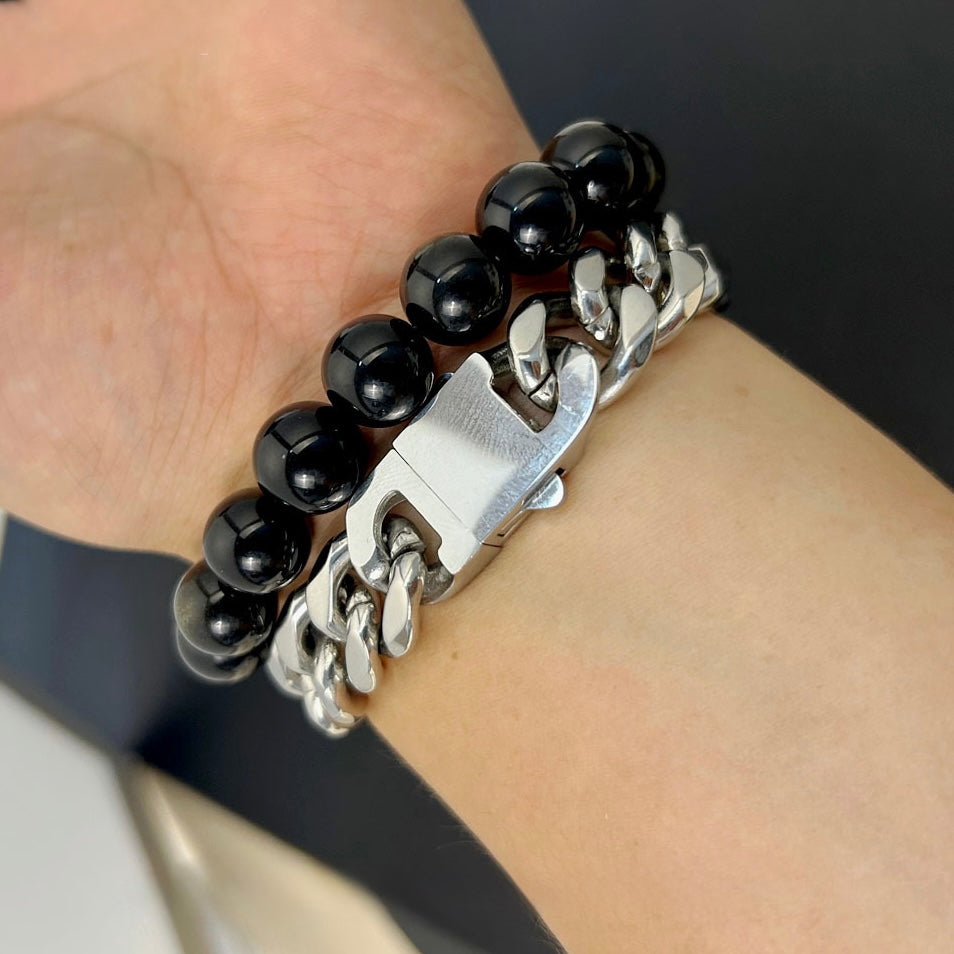 Cuban Link Herren Armband – 18K Vergoldeter Titanstahl 15mm