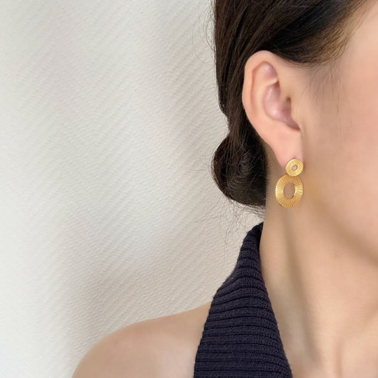 Ohrringe mit zwei Kreise