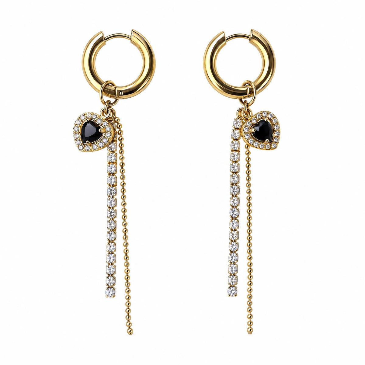 GLANZI Midnight Heart Schmuckset