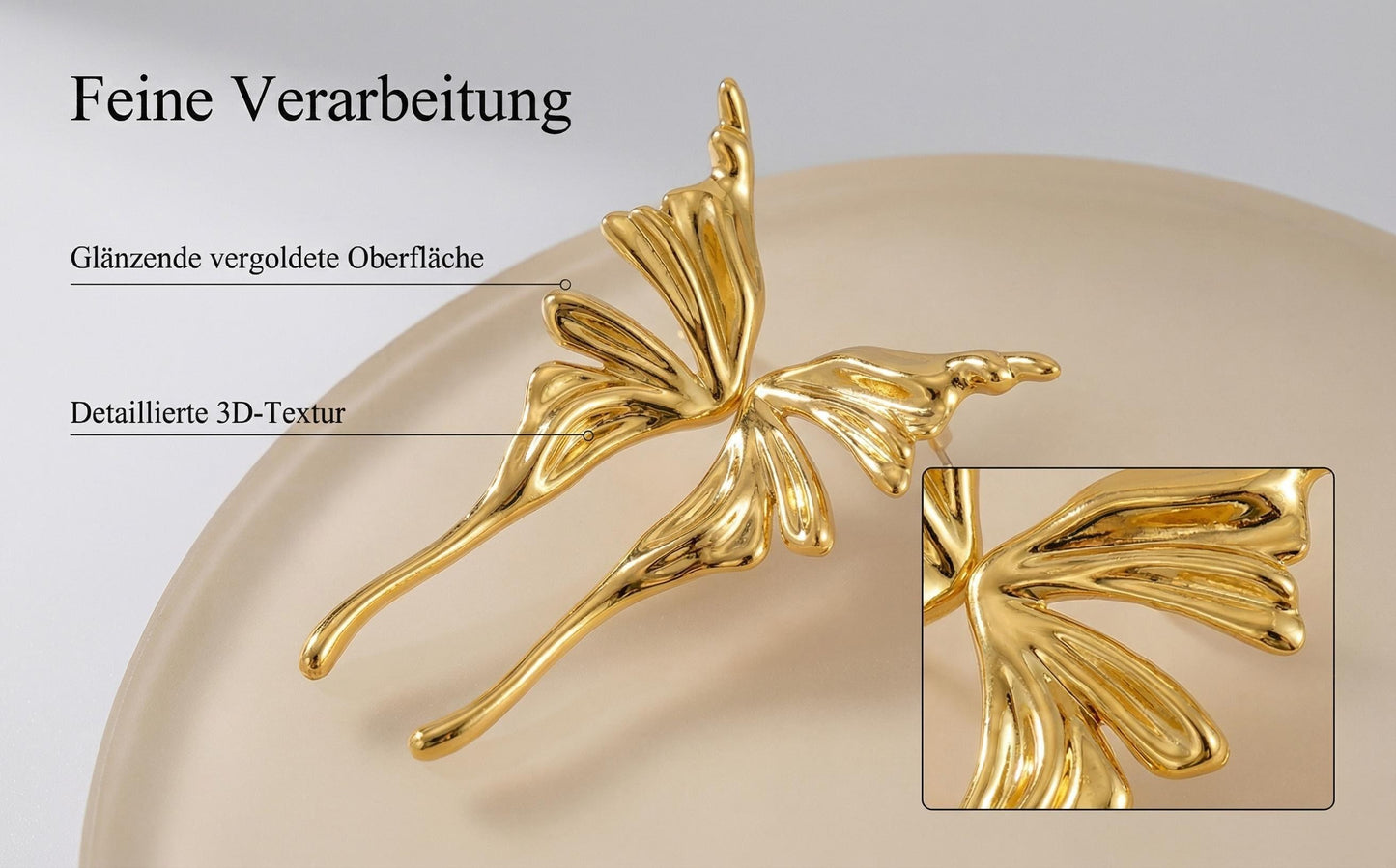 GLANZI Ohrringe Angel Wings – Engelsflügel