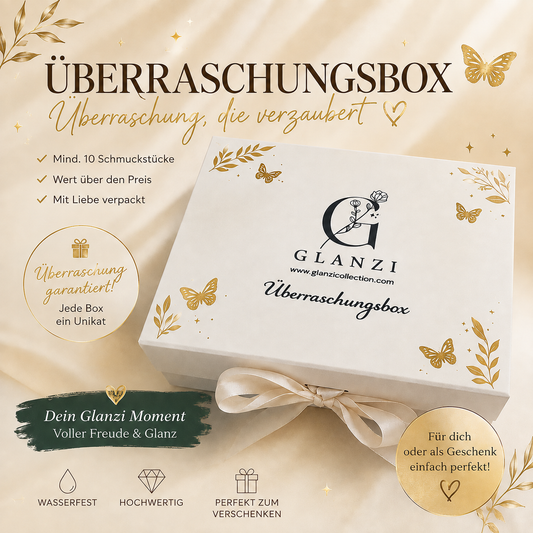 GLANZI Überraschungsbox – Liebevoll zusammengestellte Schmucküberraschung