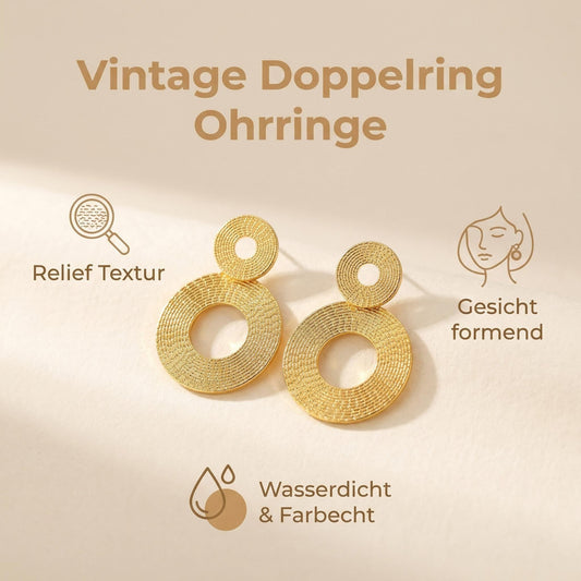 Ohrringe mit zwei Kreise