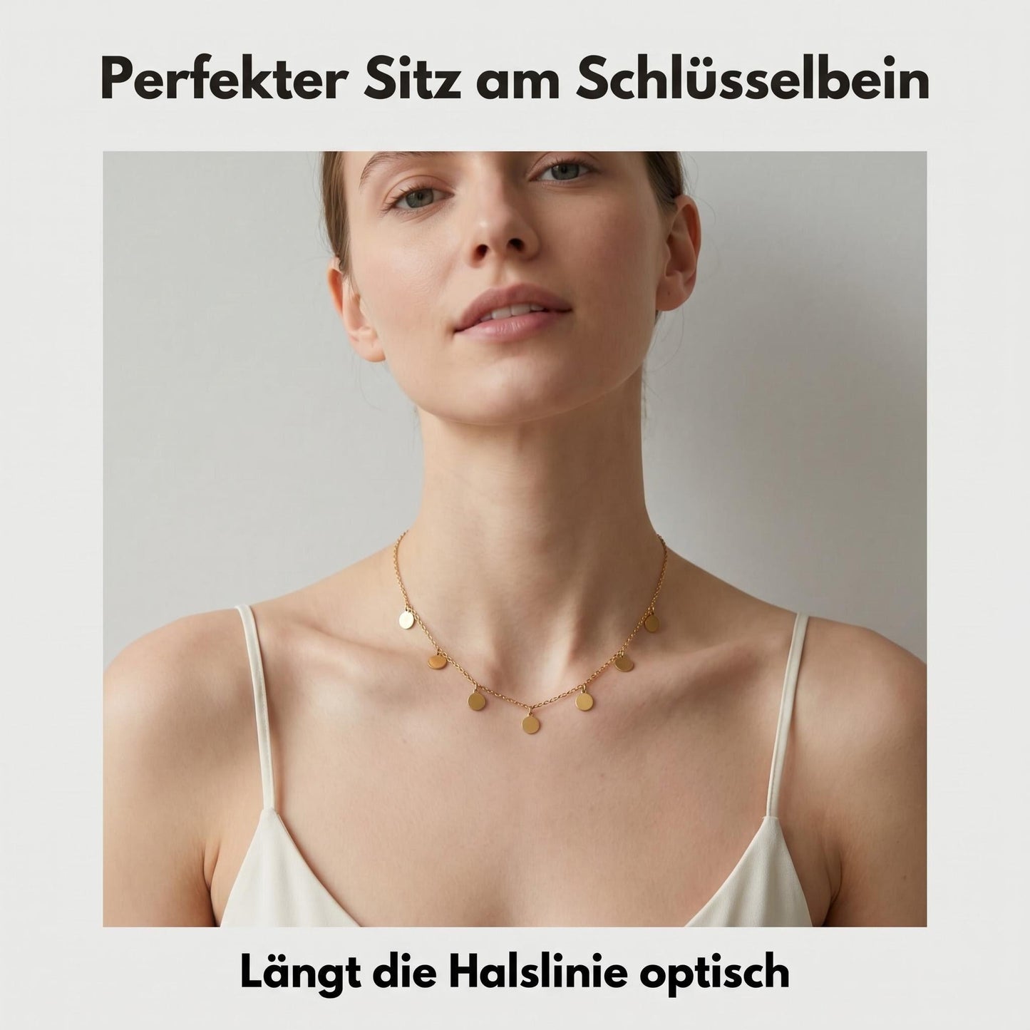 GLANZI Halskette mit Feinen Plättchen