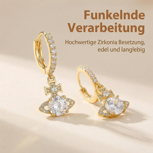 Ohrringe Golden Saturn – Saturn-Design