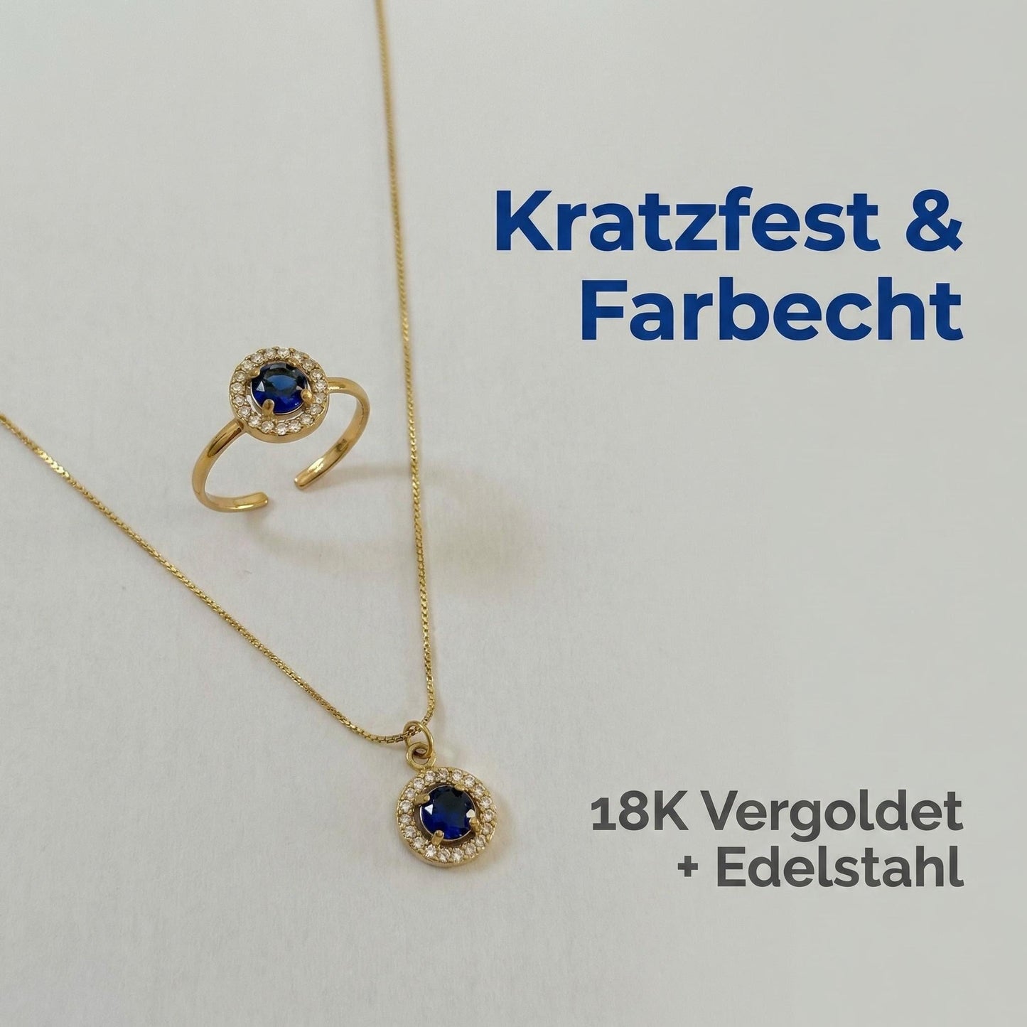 GLANZI Blue Glow Schmuckset