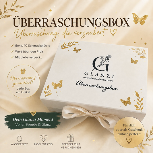 GLANZI Überraschungsbox – Liebevoll zusammengestellte Schmucküberraschung