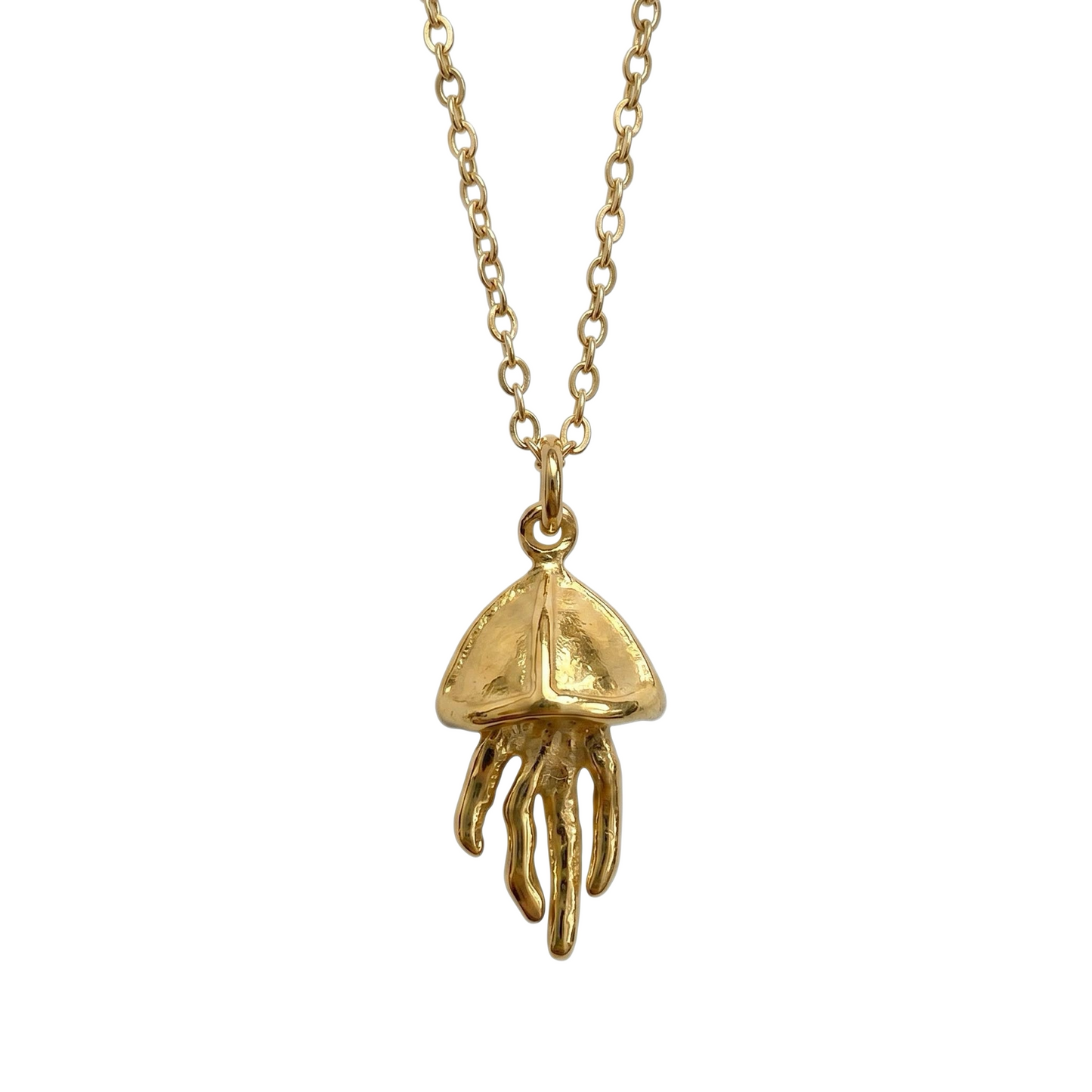 GLANZI Ocean Spirit Halskette – Quallen Anhänger in Gold oder Silber