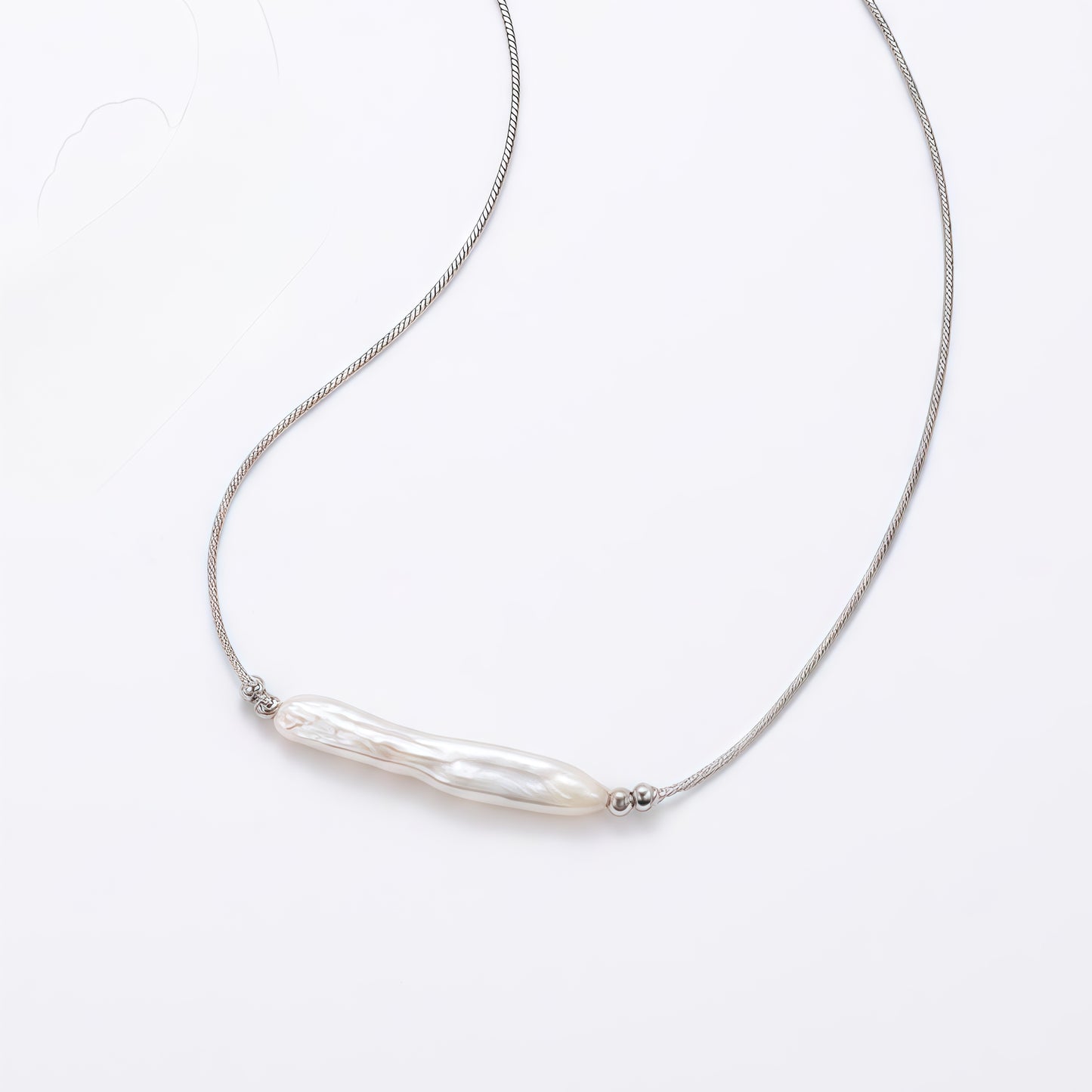 GLANZI Pearl Line Set – Halskette & Armband mit Barockperlen
