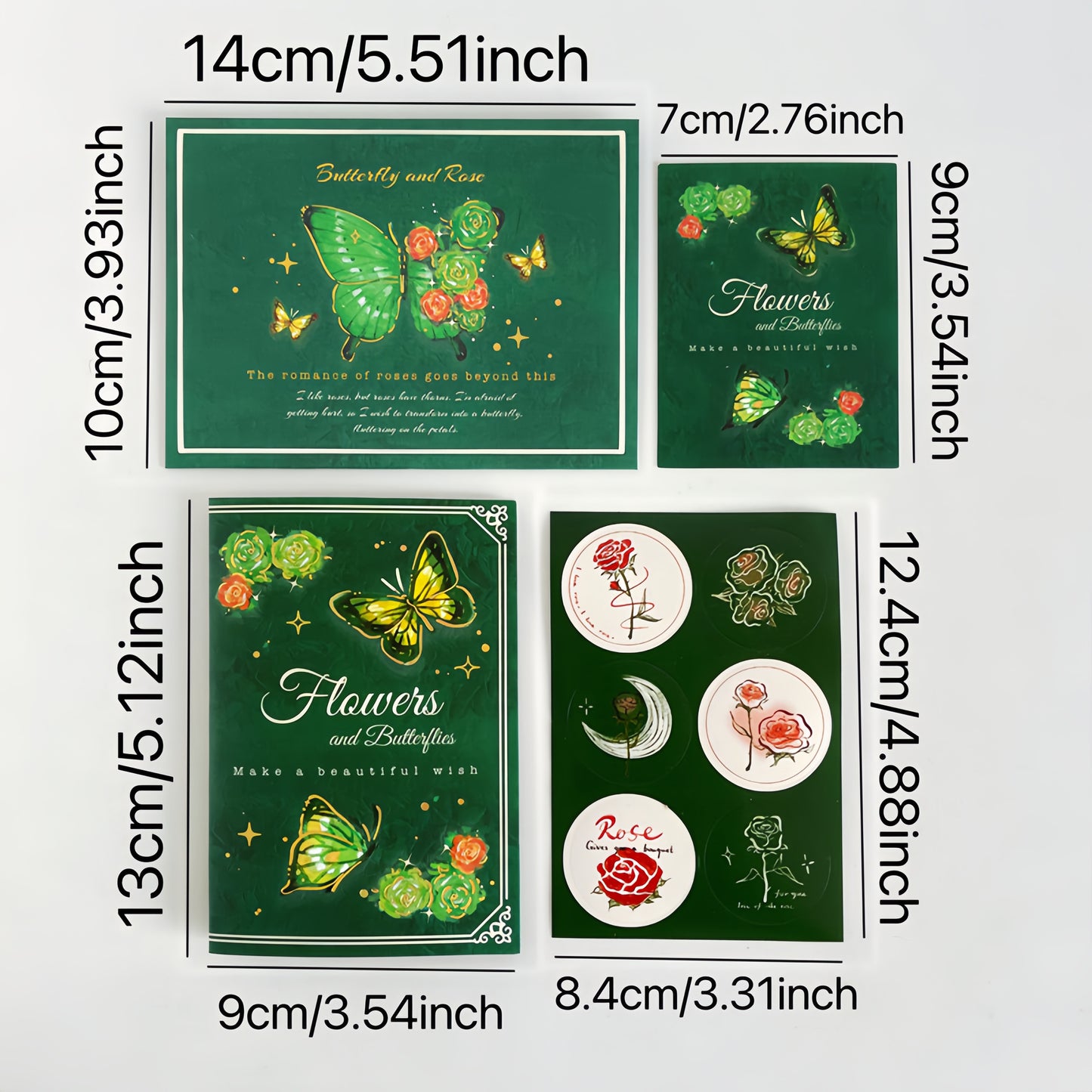 GLANZI Secret Garden 3D Grußkarte – Schmetterlings Bouquet mit Waldzauber