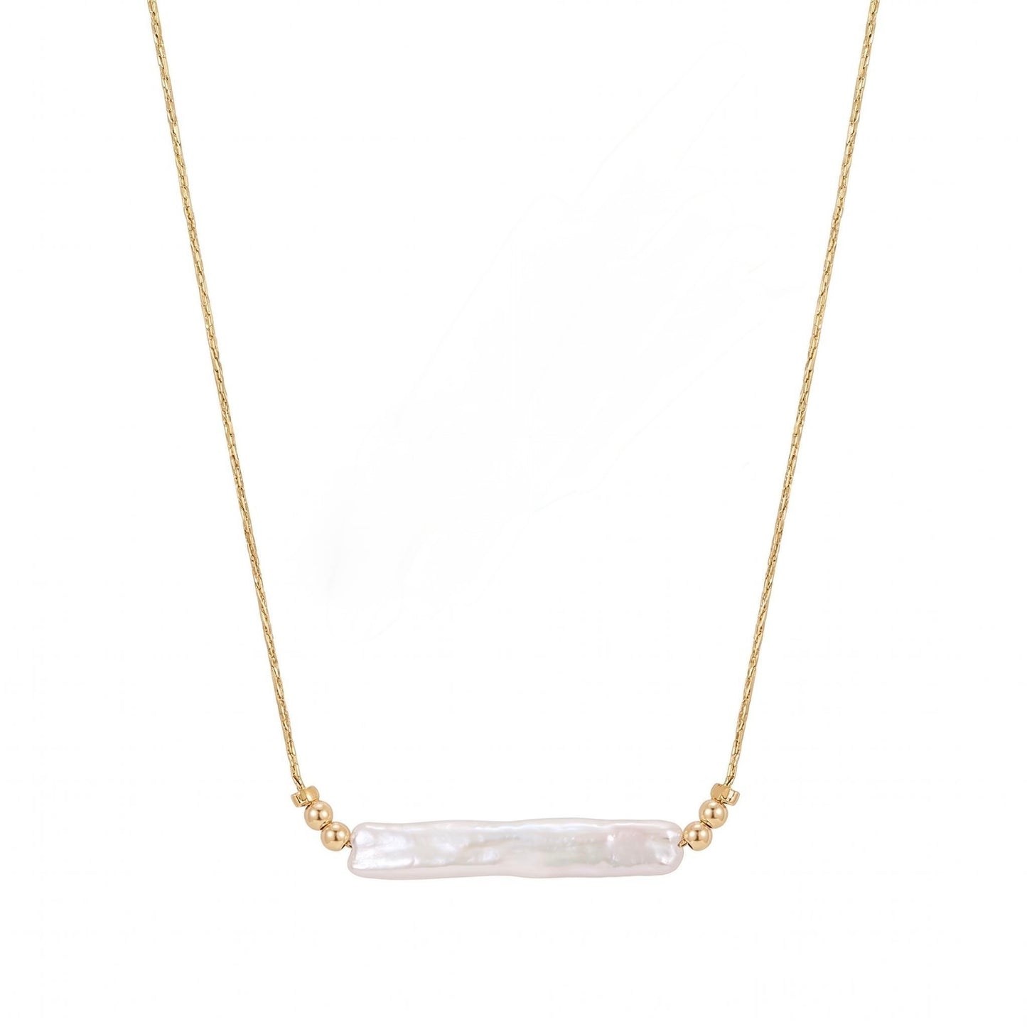 GLANZI Pearl Line Set – Halskette & Armband mit Barockperlen