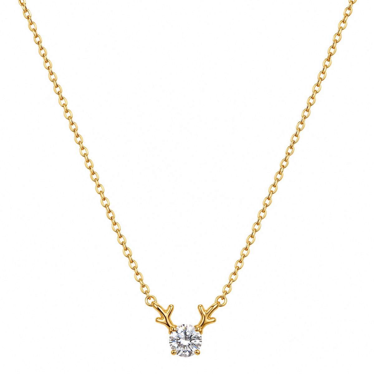 GLANZI Snow Reindeer Schmuckset – Ohrringe, Halskette & Armband